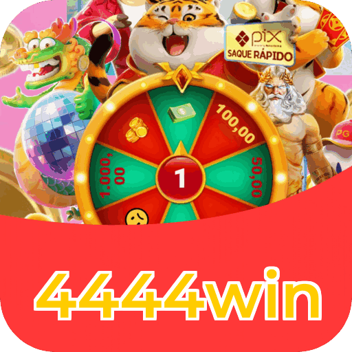 Interface do aplicativo 4444win mostrando jogos disponíveis no iOS e Android